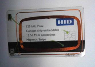 sample HID Prox card